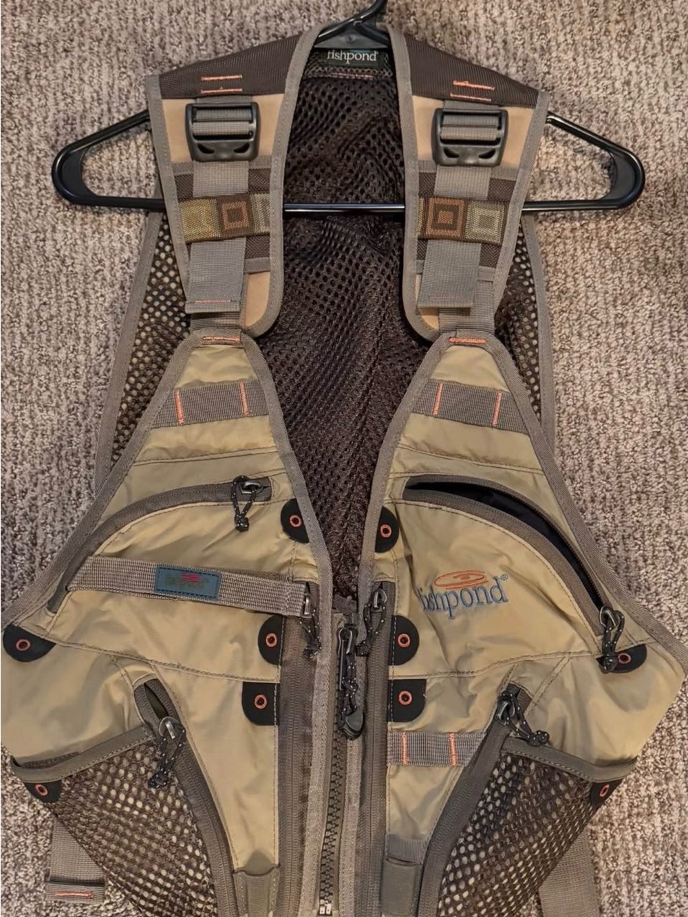 I have 2 Fishpond Men's Khaki Tan Fishing Vest with Multiple Pockets